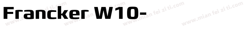 Francker W10字体转换